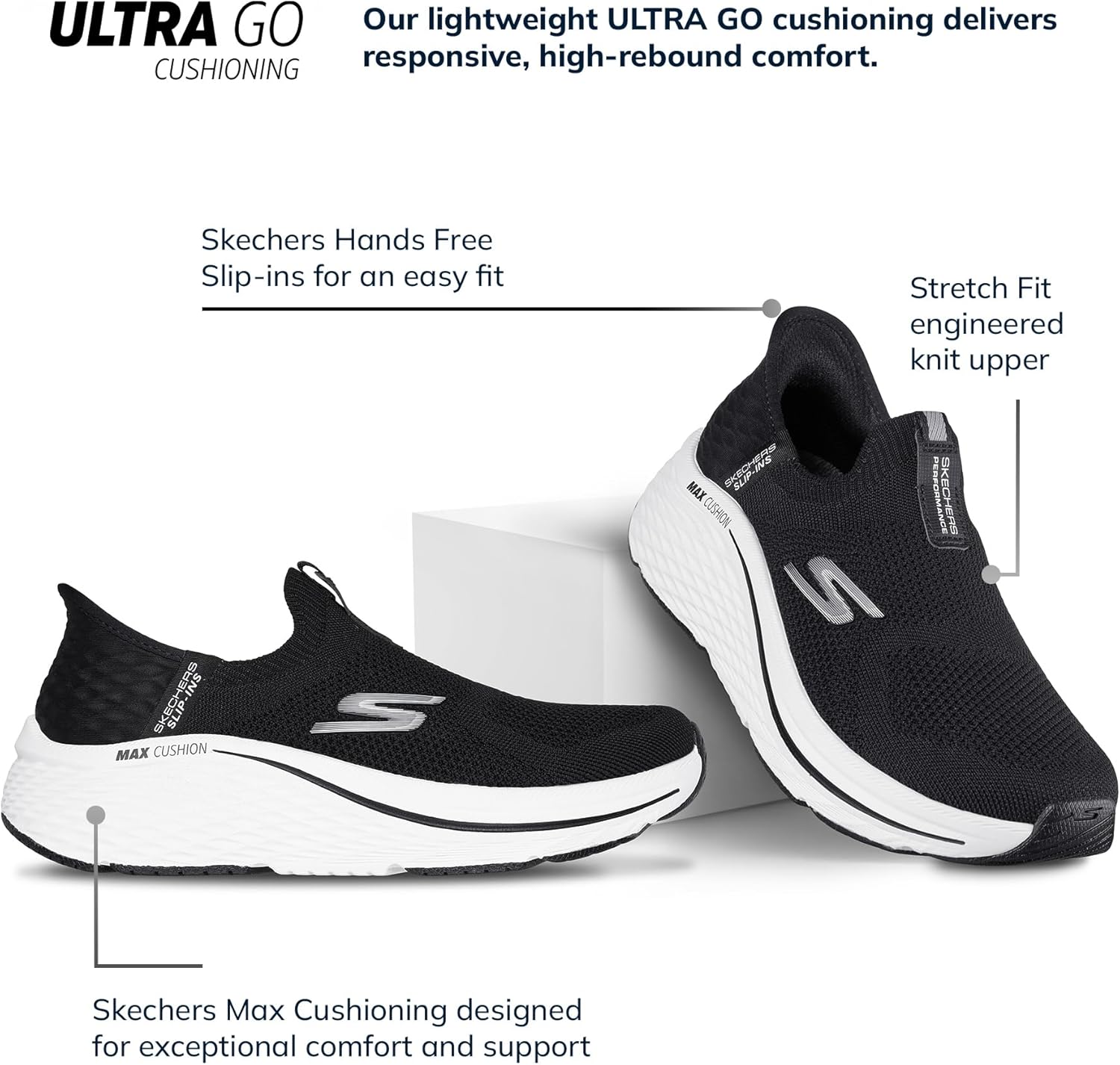 Skechers Womens Max Cushioning Elite 2.0 Eternal Hands Free Slip-ins Sneaker - Image 2