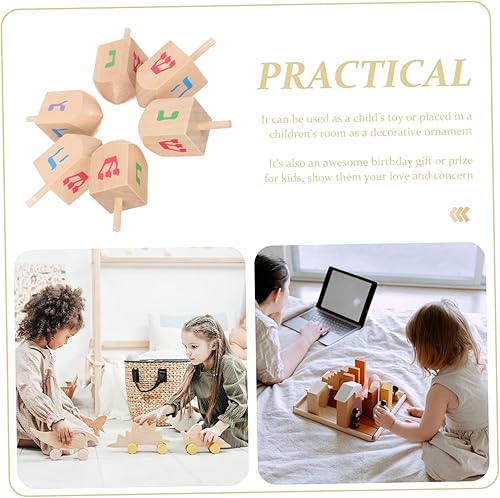 6pcs Gyro for Smooth Surface Portable Spinning Tops Safe and Fun Educational for Boys for Play and Development