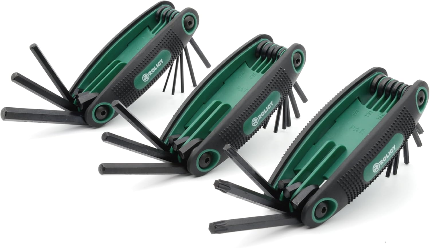 25-Piece Folding Allen Wrenches Sets, 3-Pack Metric & SAE & Star Hex Key Set, Heat Treated Cr-V Steel Allen Wrenches, Perfect for DIY, Auto Repair or Household Maintenance (Folding Style)