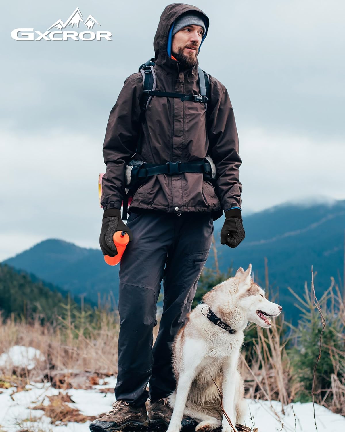 GXCROR Winter Gloves Women Men Ski Snow Gloves Liner Thermal Warm Fleece Touch Screen - Image 6