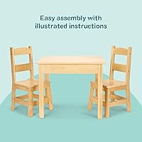 Vista 26 de Mesa y sillas de madera Melissa & Doug, talla única , Natural