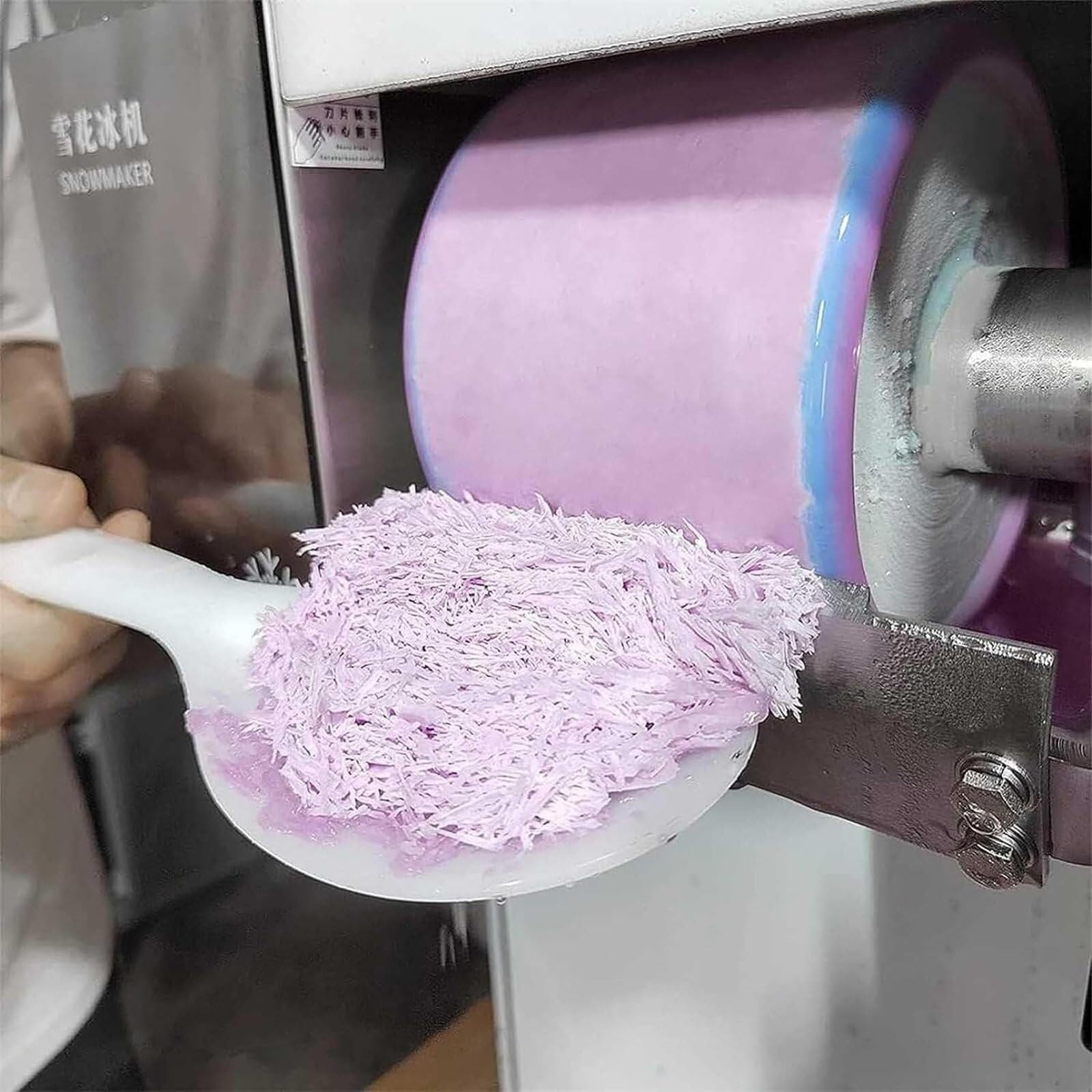 Máquina de Hielo raspado, máquina de Hielo en Copos de Nieve, refrigeración por Aire for Tiendas de postres, Food Trucks, restaurantes, Tiendas de té con Leche, etc.(Smartmodel,60kg)
