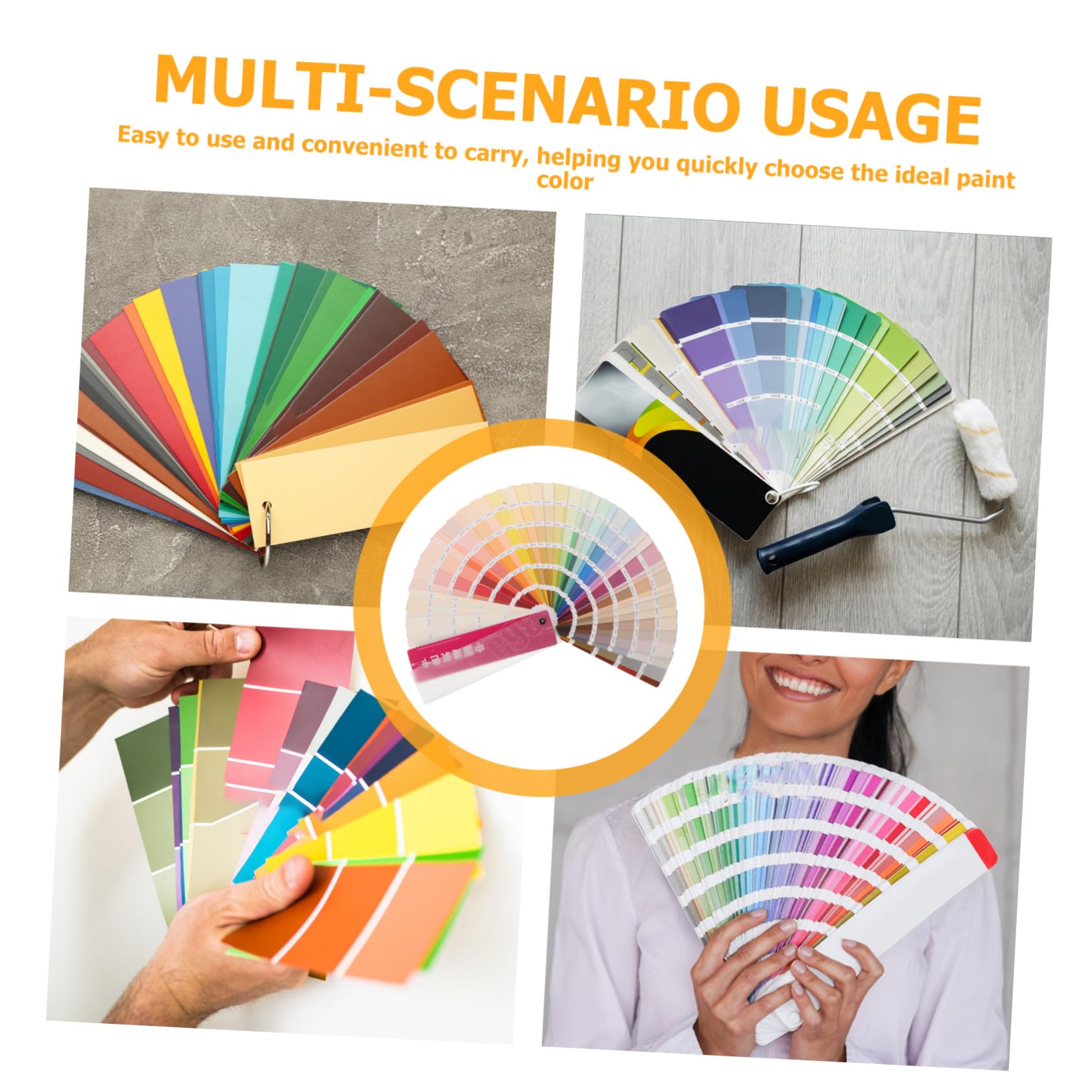 ORFOFE Nuancier de Peinture Portables 365 Couleurs Standard Plastique Papier pour Projets DIY