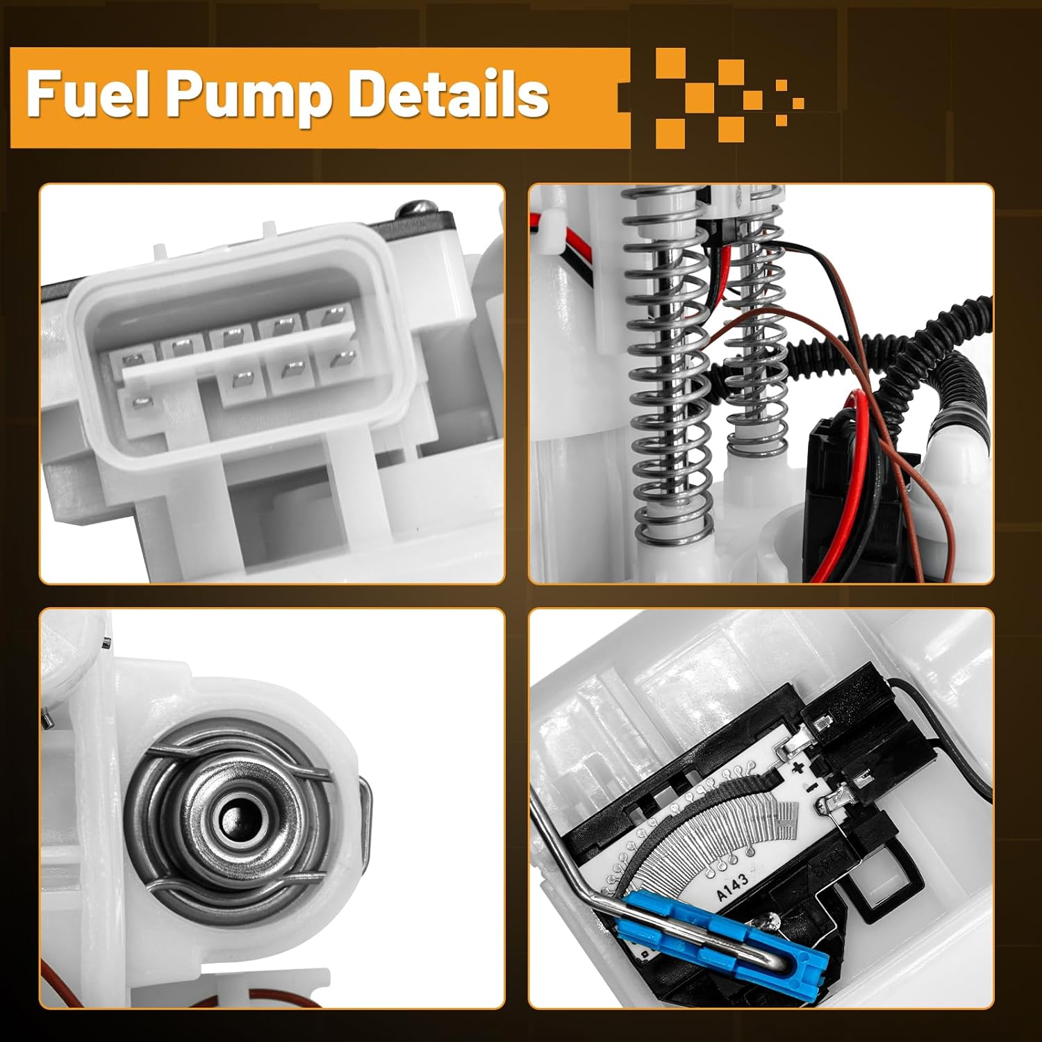31110-D5500 Electric Fuel Pump Assembly for 2015-2019 Hyundai Sonata, for 2016-2020 Kia Optima 1.6L 2.0L 2.4L 3.3L Replacement 31110-C2500 31111-C1100 with Sending Unit