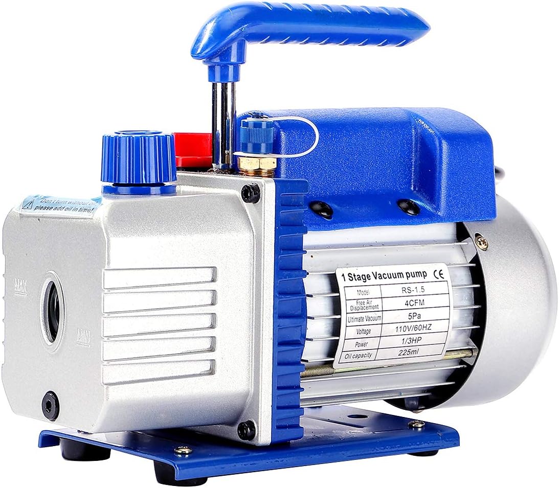 P PBAUTOS 4CFM 1 3HP Single-Stage HVA AC Free Shipping Denver Mall Cheap Bargain Gift Rotary Vane Vacuum Pump