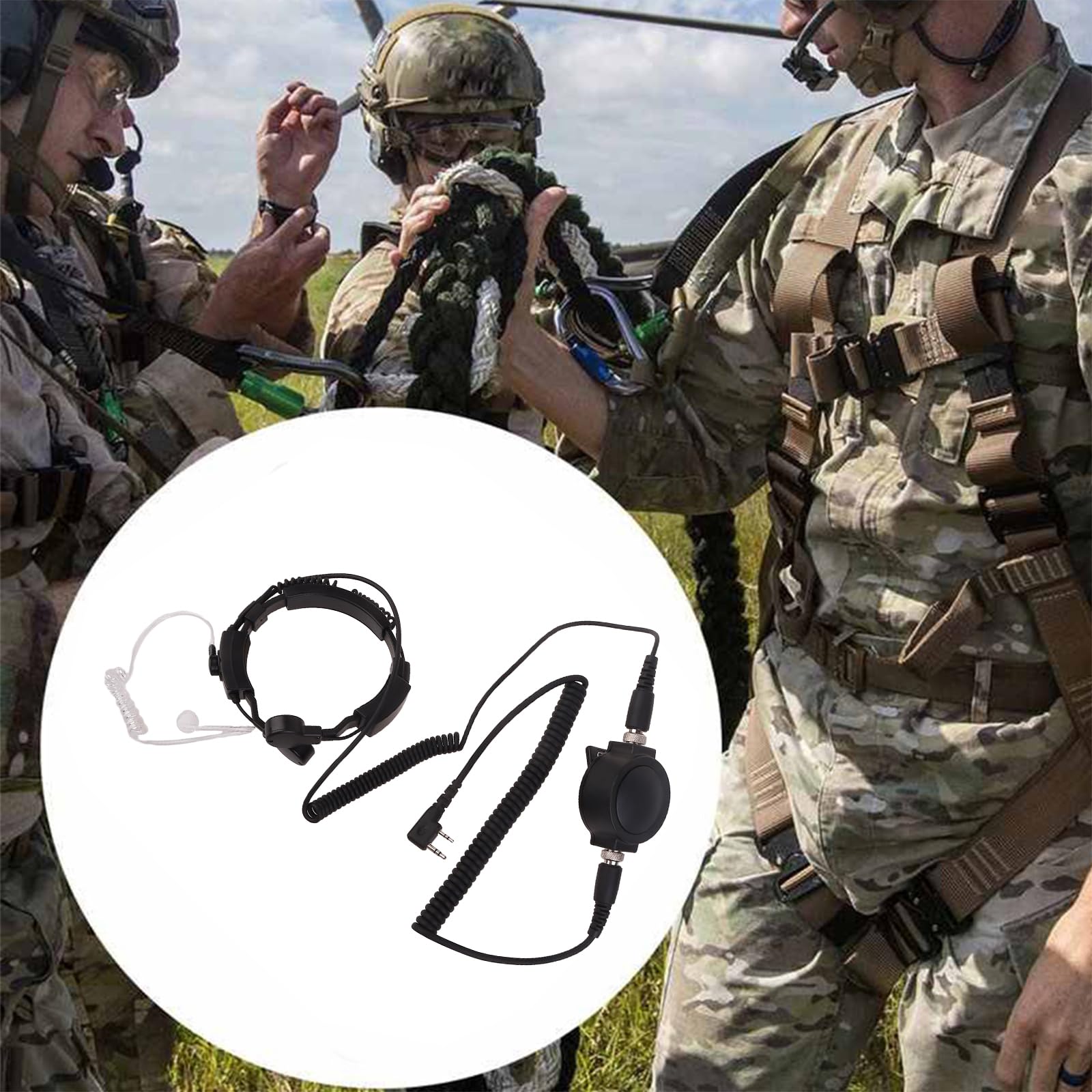 WalkieTalkie słuchawka z palcem PTT mikrofon gardło zestaw słuchawkowy do BFF8HP BFF9 UV-82 UV-82HP UV-82C UV-5R UV-5R+ UV-5RA UV-5R