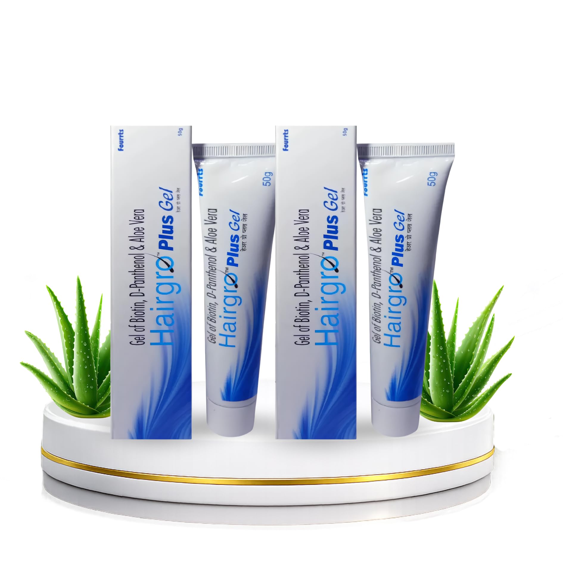 Fourrts Hairgro Plus Gel 50g (Pack of 2) | Aloe Vera Topical Scalp Moisturizer & Scalp Treatment Gel with Biotin & Dexpanthenol | Helps Reduce Hair Fall, Manage Dandruff & Dry Scalp | For Men & Women-image-19