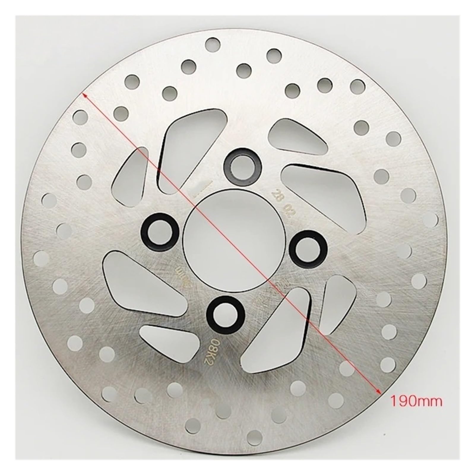Disco freno flottante Per 125 UY125 UY125T UU125 UU125T UU125T-2 Moto Scooter Parti Del Motore Disco Freno Anteriore Diametro 190 Mm
