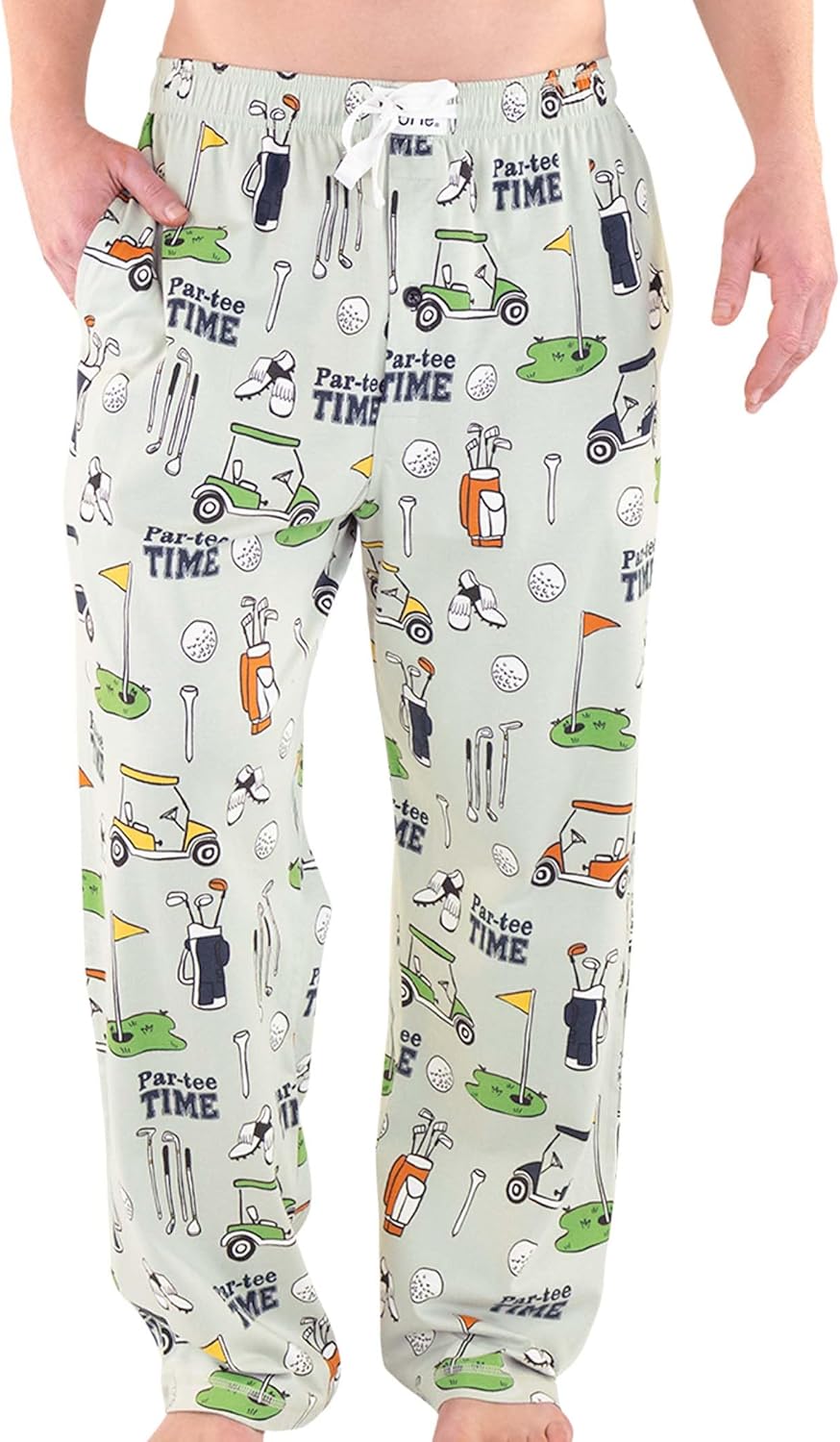 Lazy One Bear & Bigfoot Pajama Pants For Men, Men's Separate Bottoms, Lounge Pants, Funny, Humorous