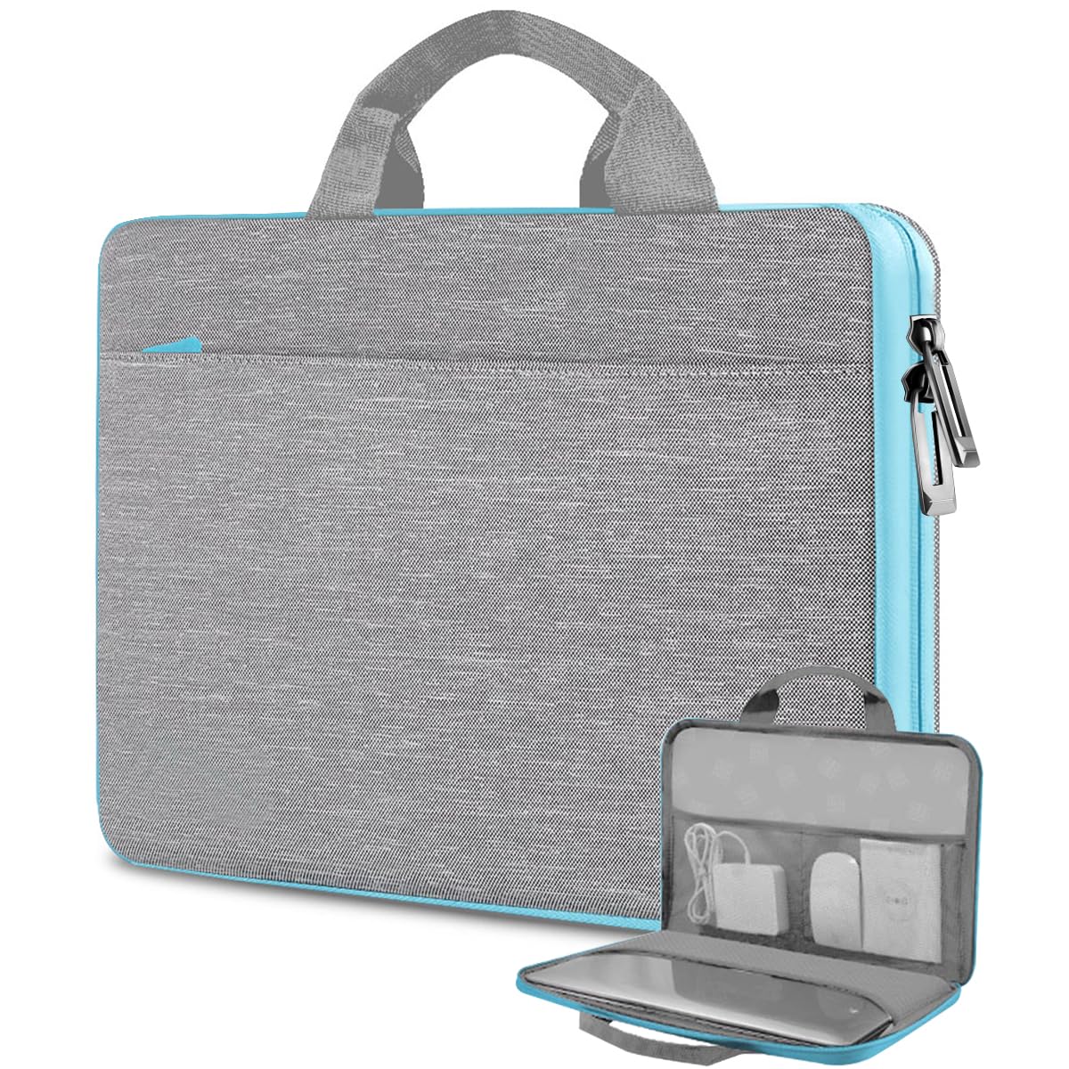 Hseok Laptop Case 13.3-14 inch Sleeve, TSA Computer Handbag Water-Resistant and Shockproof Bag Compatible with MacBook Pro/Neo 14", Mac Air/Pro 13.3"