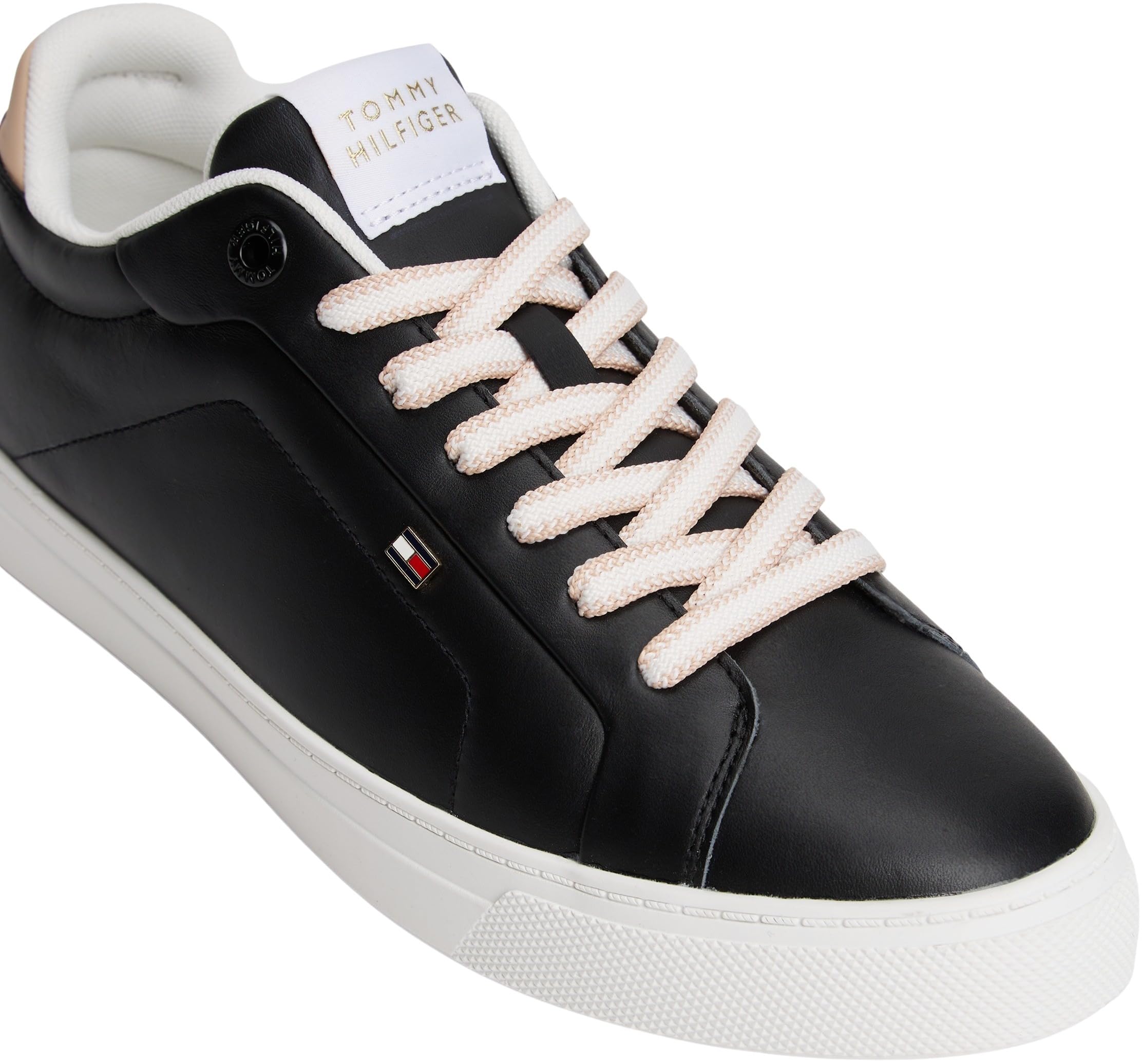 Tommy Hilfiger Damen Cupsole Sneaker Icon Court aus Leder