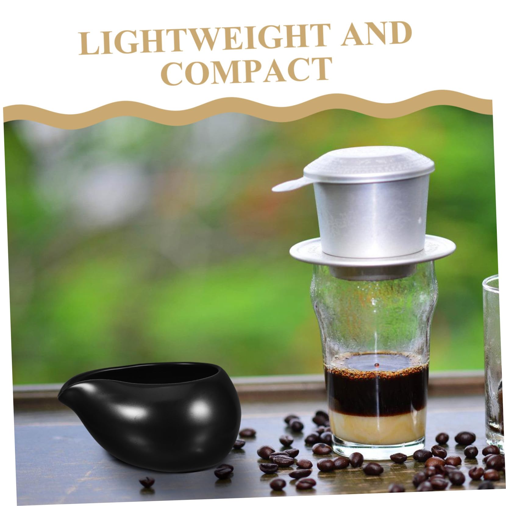 DOITOOL Jarra Lechera de Cerámica Negra Mini, Antideslizante, Diseño Vintage Único, Juego de 3 Piezas Adecuado para Servicio de Café y Té en Restaurantes Occidentales