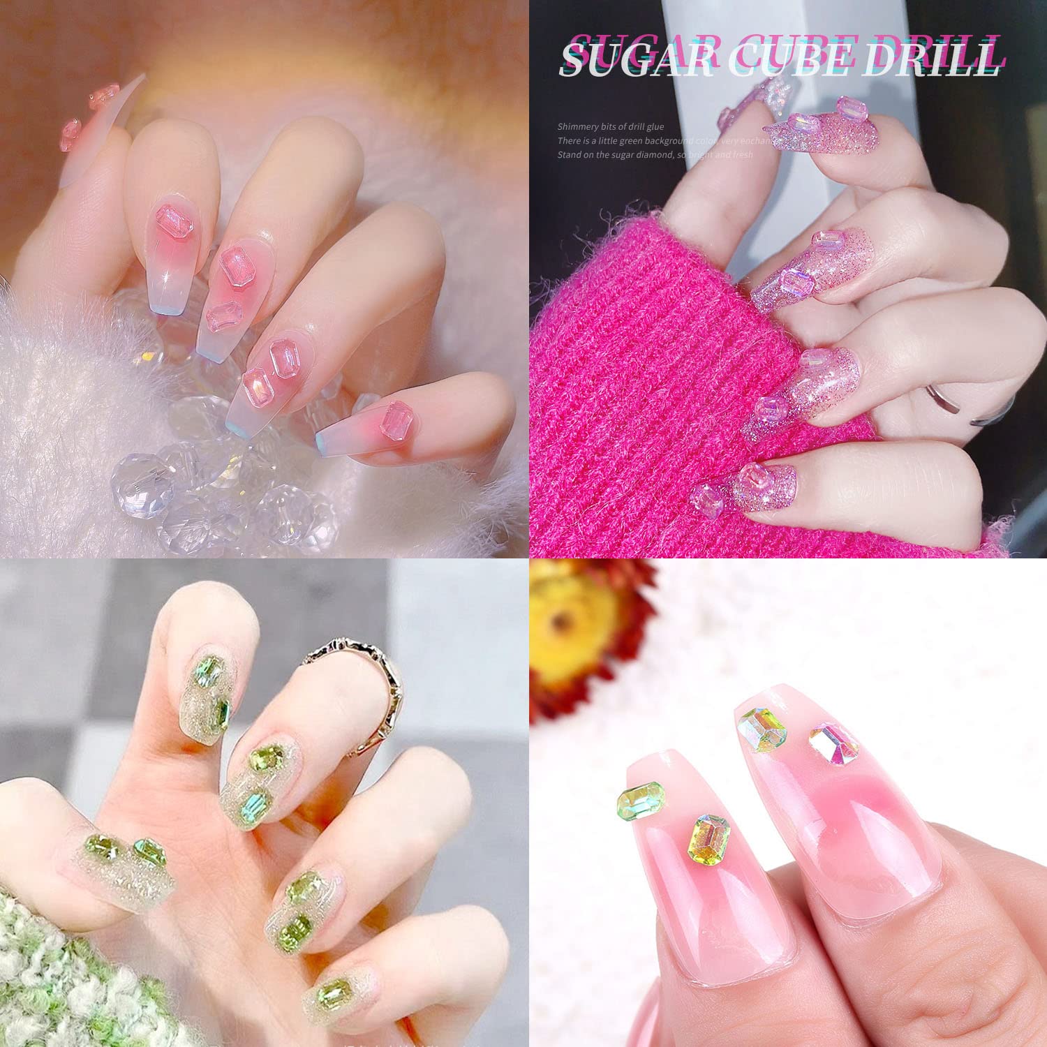 大量　ネイルセット✨✨ Amazon | Chisafly ネイルストーン 大粒 ネイルパーツ ストーン