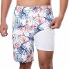 BRISIRA Mens Swim Trunks Bathing Suit 9 Inch Inseam Compression Liner Beach Long Board Shorts Swimsuit Anti-Chafe Quick Dry