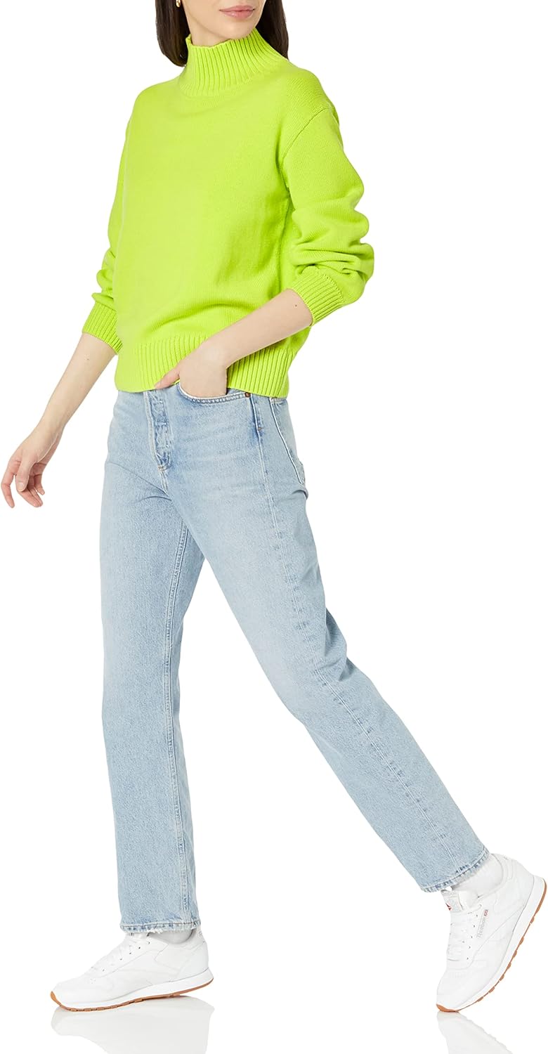 Amazon Essentials Women's Pull-Over Cotton Sweaters, Funnel-Neck, Available in Plus Size - Image 5