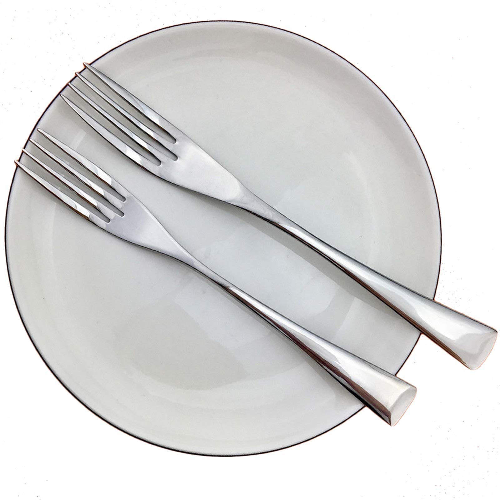 Silver 5pcs / Set Portable Couverts réutilisables Couteau Couteau Couteau à fourche à cuillère à la cuillère à café de cuillère à café de cuillère à thé en acier inoxydable (Color : Silver)