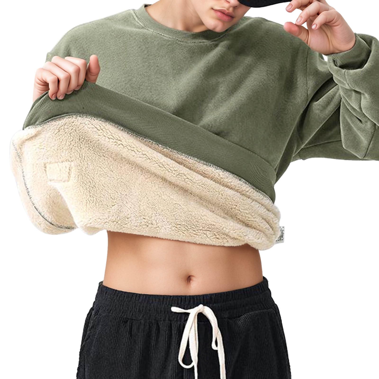 Generisch Jersey con capucha y cuello redondo para hombre con calefacción de invierno M azul