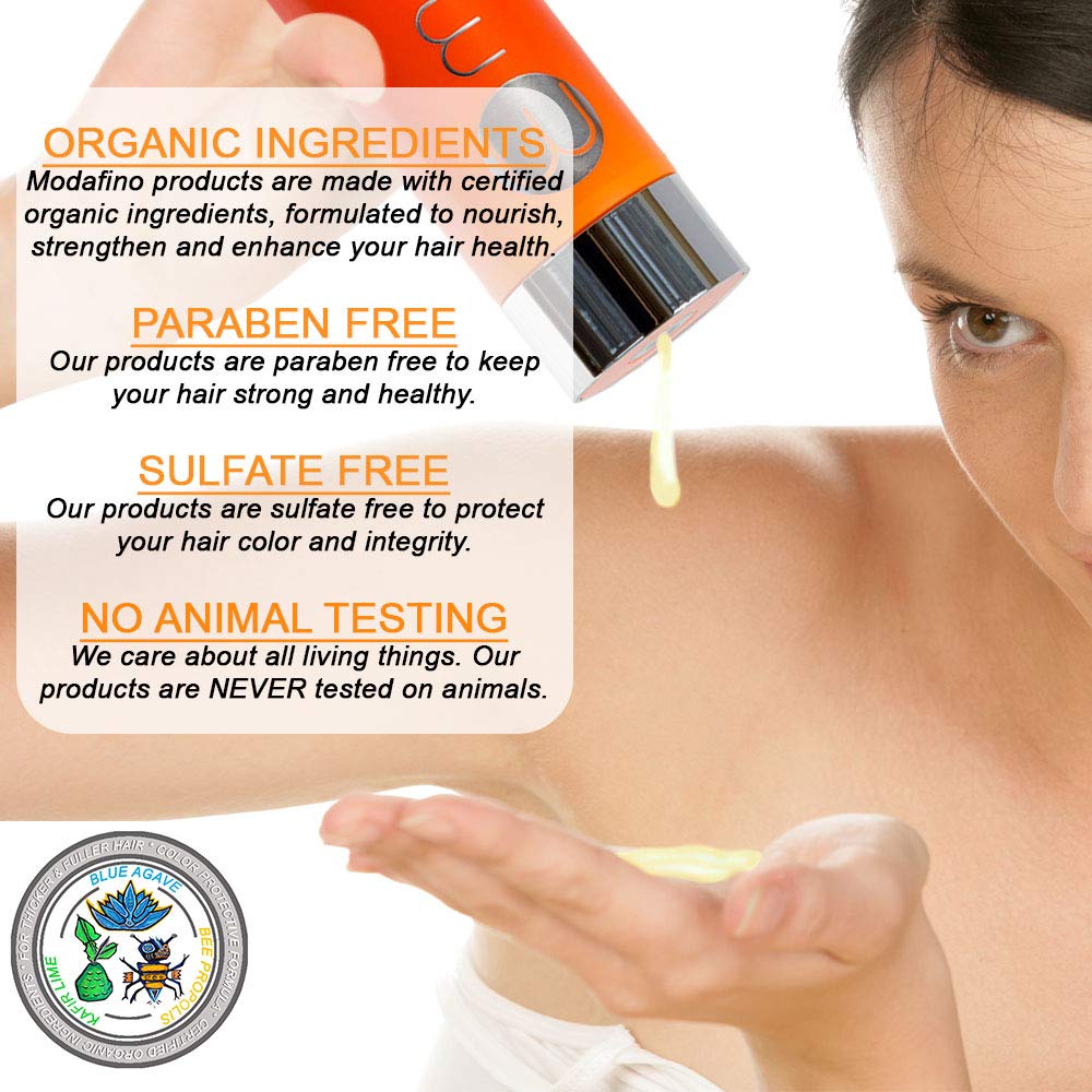 Voluptuous Shampoo and Conditioner Set - Volumizing & Thickening Formulas for Color Treated Hair, Promotes Hair Growth, Sulfate Free, No Parabens, Concentrated Formula 200 ml