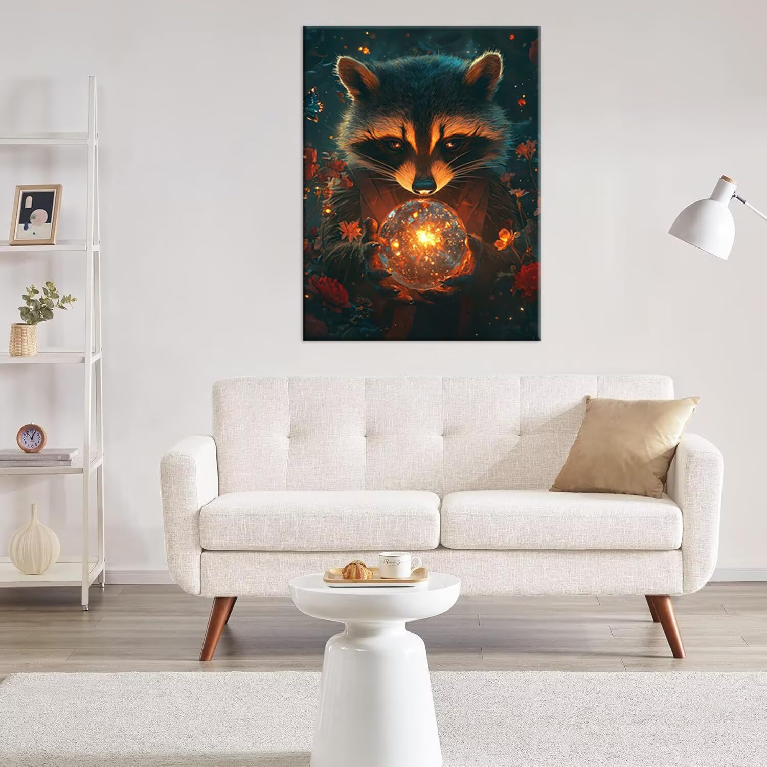 Hyupuanj 5D Szop Szop Zwierząt Diament Malowanie 80x110cm d-208