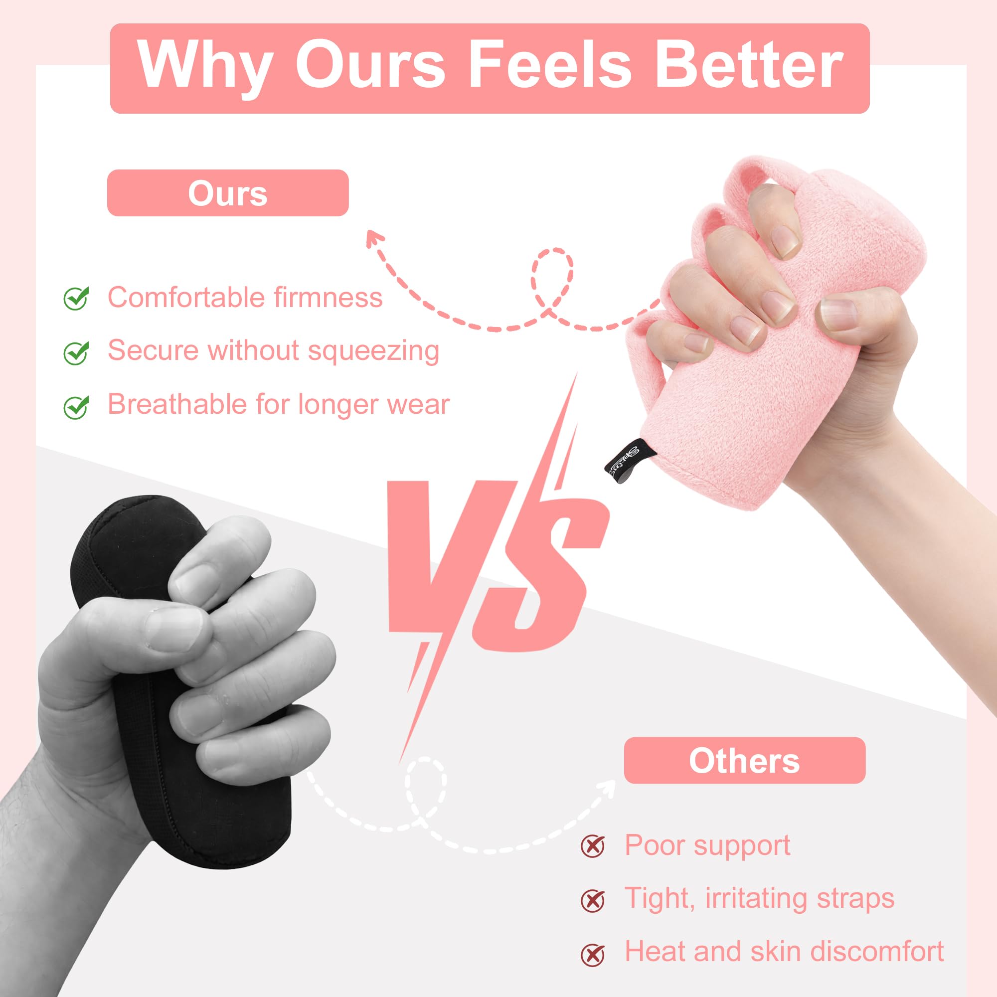 SPRING SEAON Hand Contracture Cushion, Palm Protector for Clenched Hands — Amazon image 2
