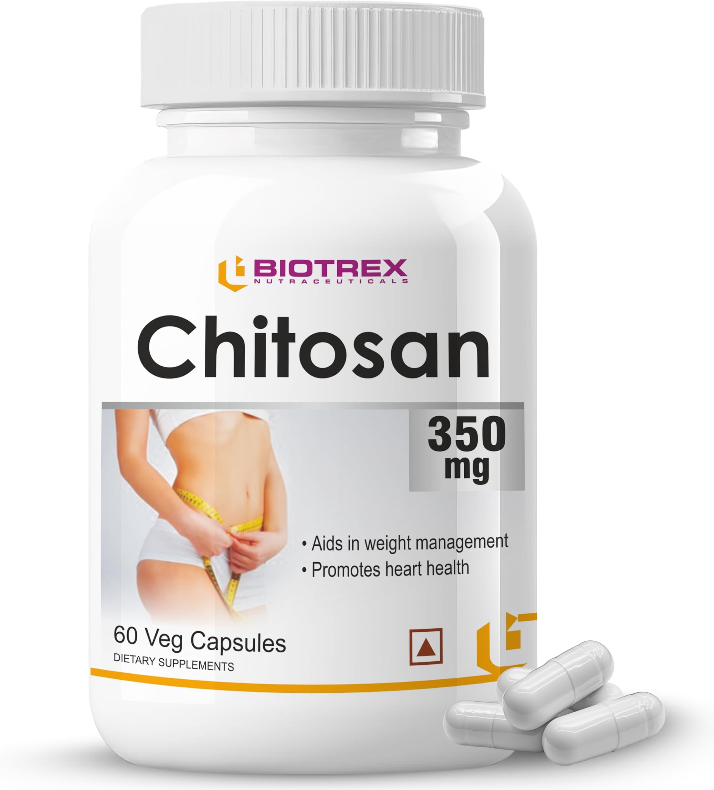 Biotrex Nutraceuticals Chitosan 350mg - 60 Capsules