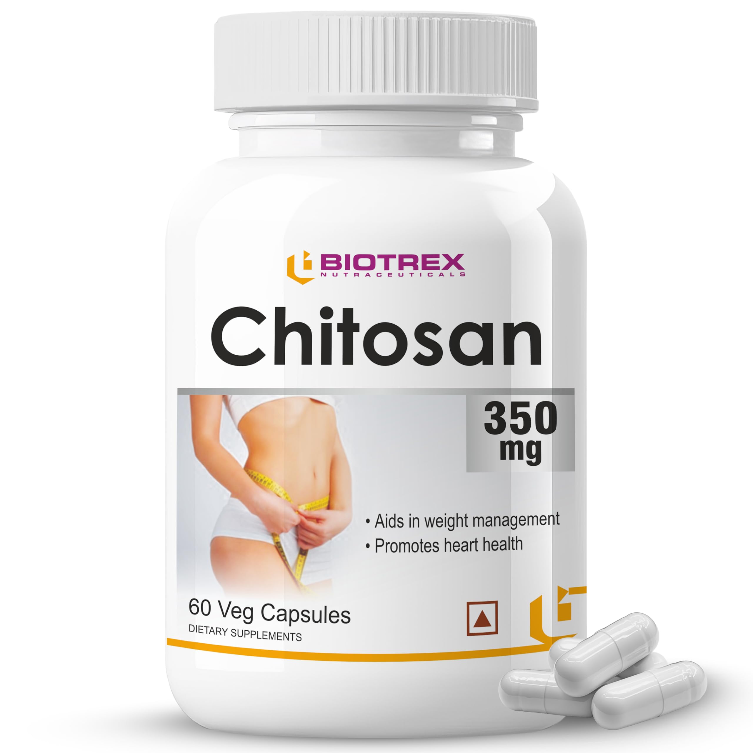 Biotrex Nutraceuticals Chitosan 350mg - 60 Capsules