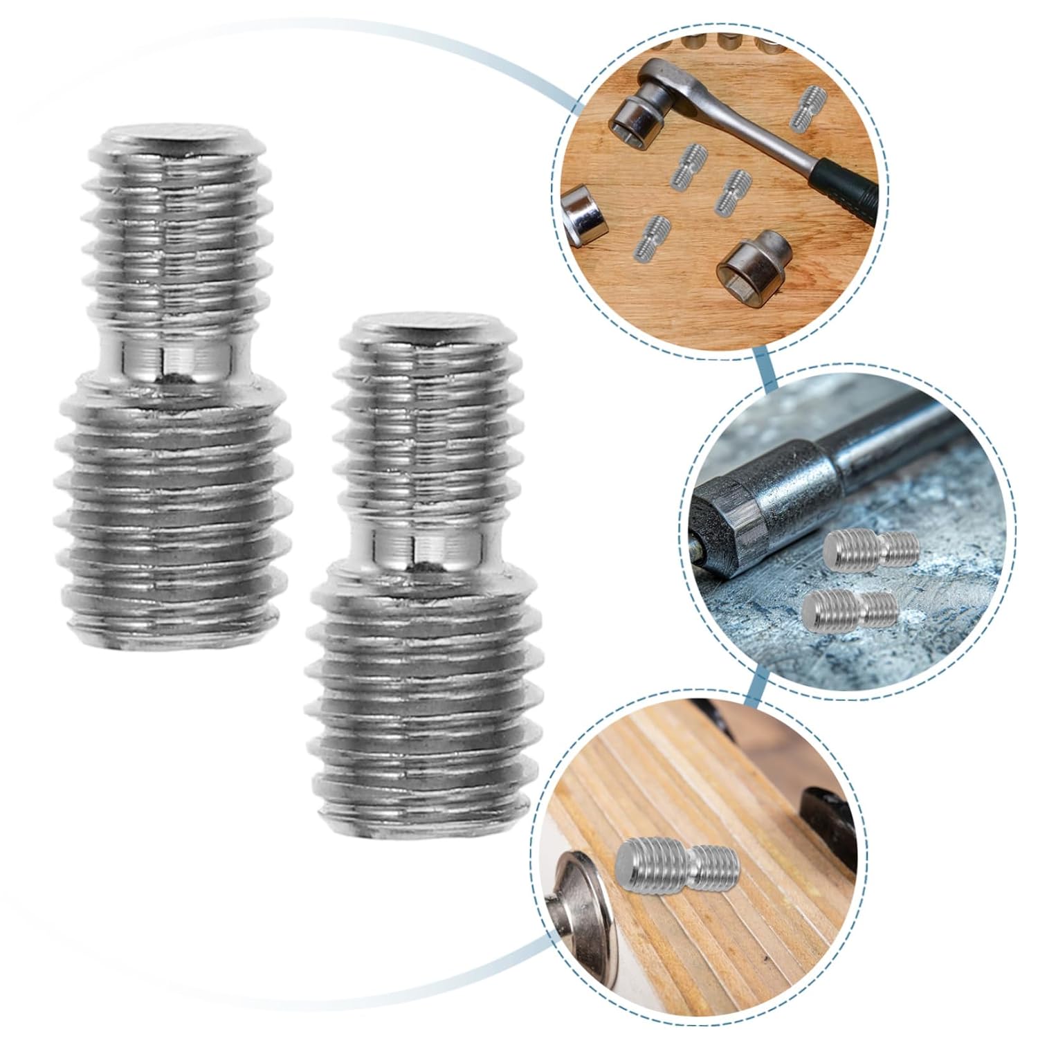 M8xm10 Conversion Screws 10pcs Stainless Steel Thread Reducer