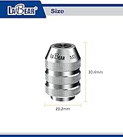 Vista 3 de LABEAR Mandril de grifo intercambiable DR M3 ~ M8 de 1/4 "DR M3 ~ M8, enchufe de grifo ajustable, enchufe
