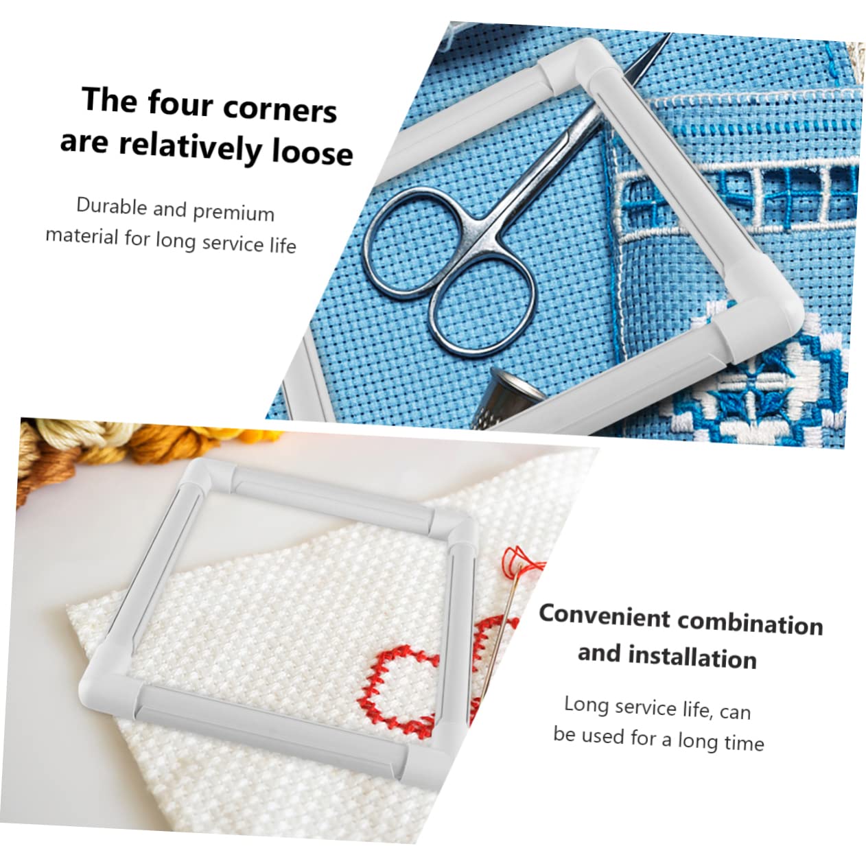 ERINGOGO Embroidery Stretching Tools Square Clip Frame Hoop Stand Quilting Tool DIY Photo Frame Embroidery