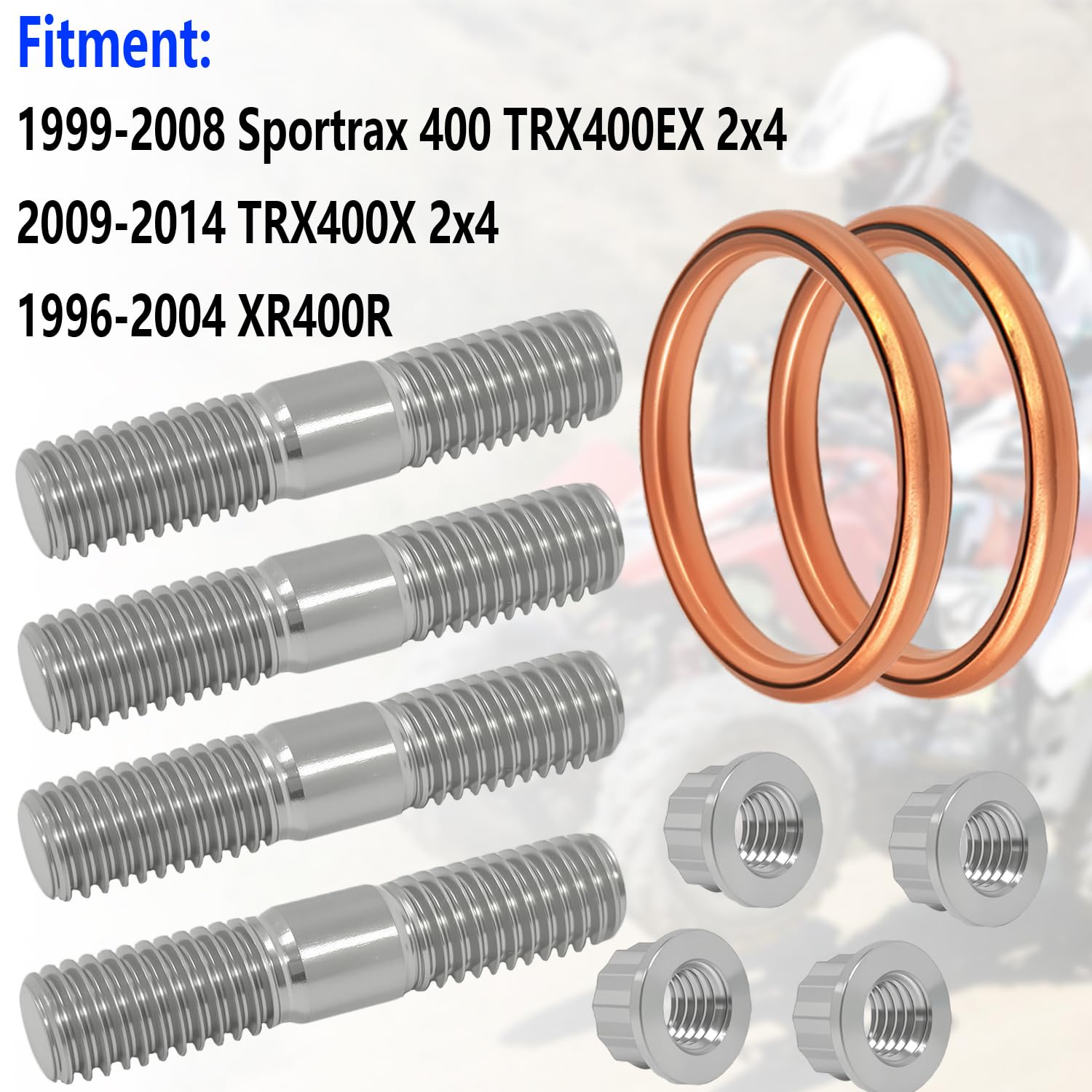 Complete Top End Gasket Kit For Honda TRX400EX (1999-2014) - Realray 6-Month Warranty