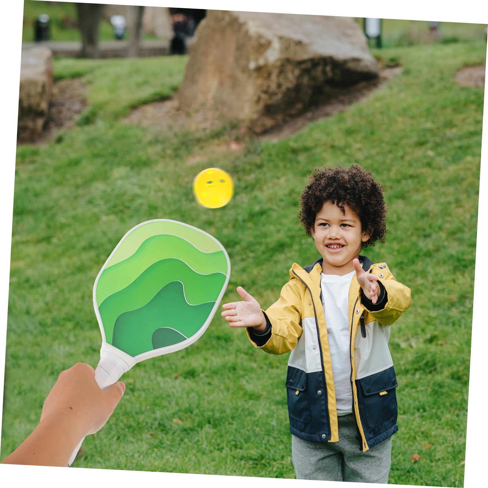 POPETPOP Racchetta Da Pickleball Set Per Gioco All Aperto Kit Di Allenamento Con Palline e Borsa Attrezzatura Sportiva Leggera Per Viaggi e Attività Indoor