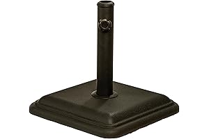 US Weight FUB28BZ Bronze Umbrella Base Small Umbrella Stand Outdoor Base
