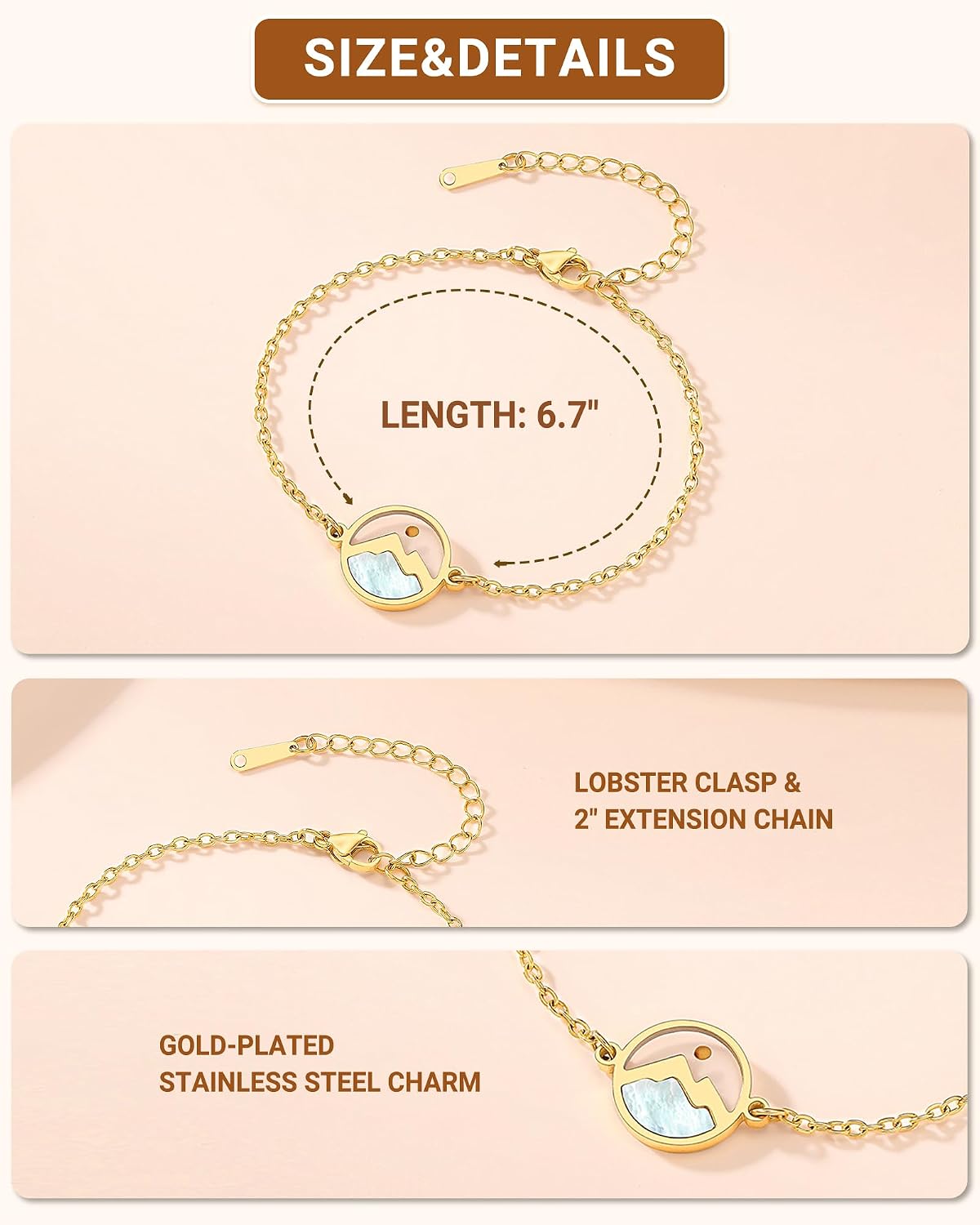 Eryuor Mustard Seed Bracelet Christian Graduation Gifts for Girls