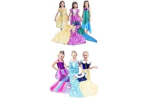 VGOfun Princess Costume Dresses for Little Girls Ages 3-6