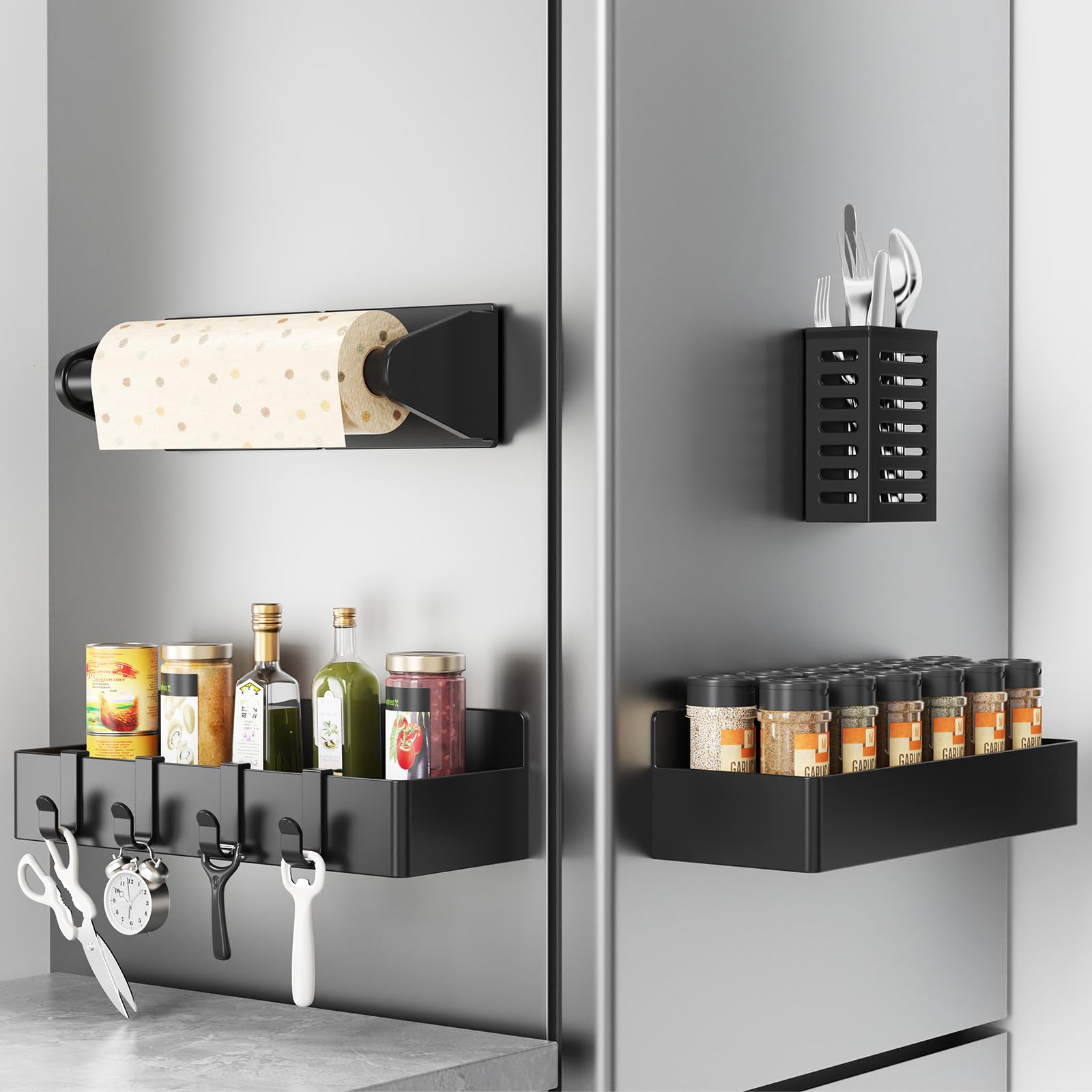 Nieifi Magnetisches Gewürzregal für den Kühlschrank