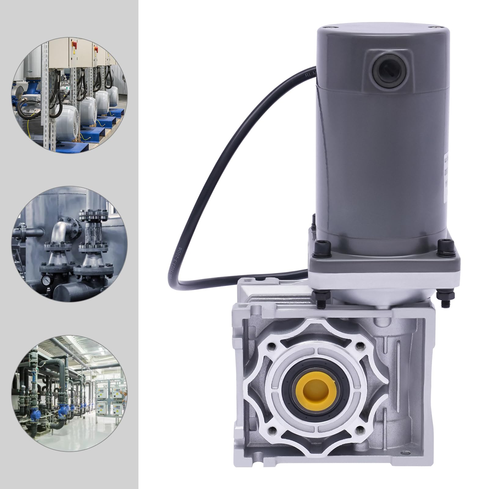 Schneckengetriebemotor Elektrisch Getriebemotor mit Selbsthemmung DC 12V 1800RPM für automatische Gitter/Mixer/Türen/Fenster