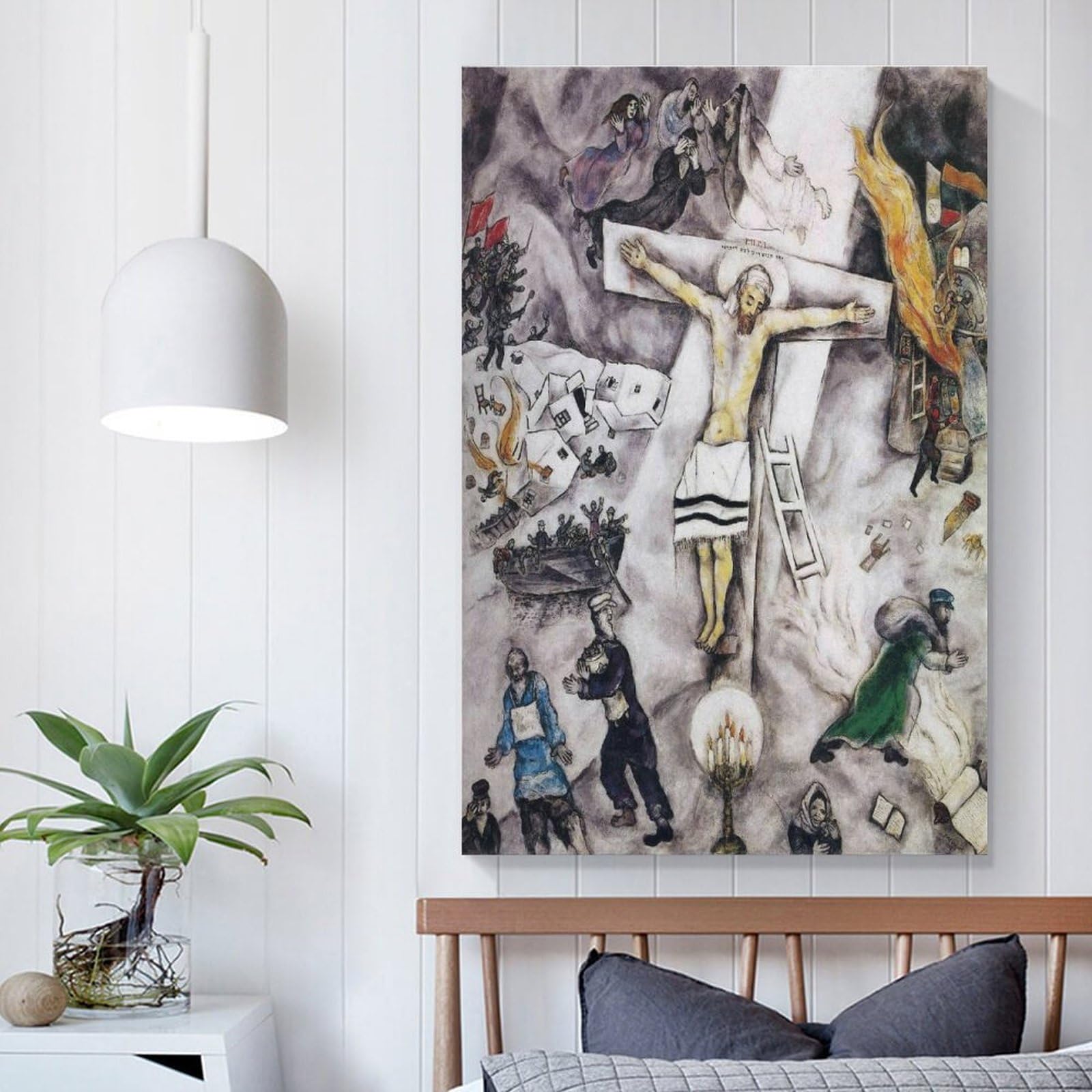 Amazon.co.jp: マルク・シャガール「白い磔刑」絵画アート