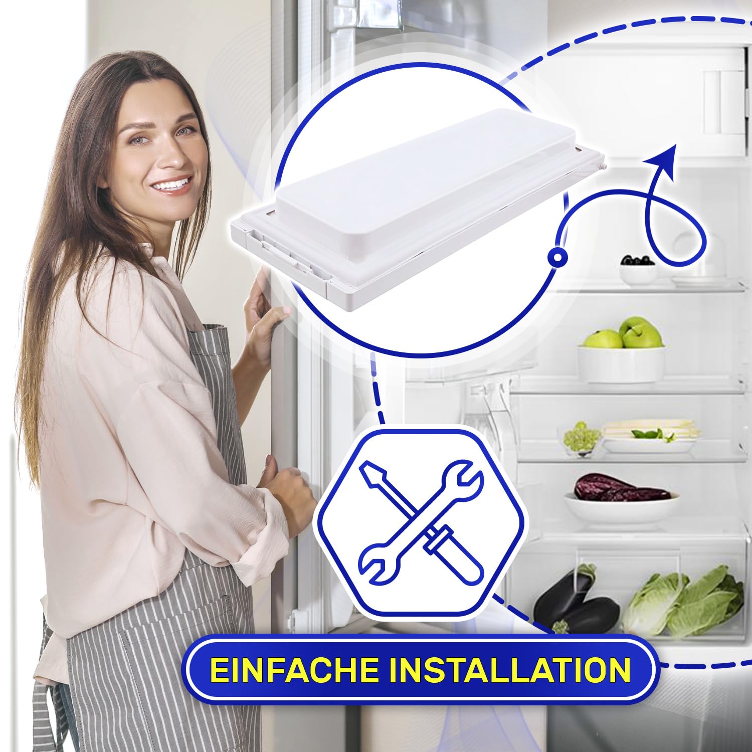 Gefrierschrank Klappe 470x193x60 mm für AEG Electrolux MONTERAL