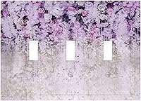 Vista 152 de Placa de pared de tortugas marinas, hierba oceánica, medusas, peces y algas marinas, placa de pared de doble palanca, cubierta de interruptor de luz