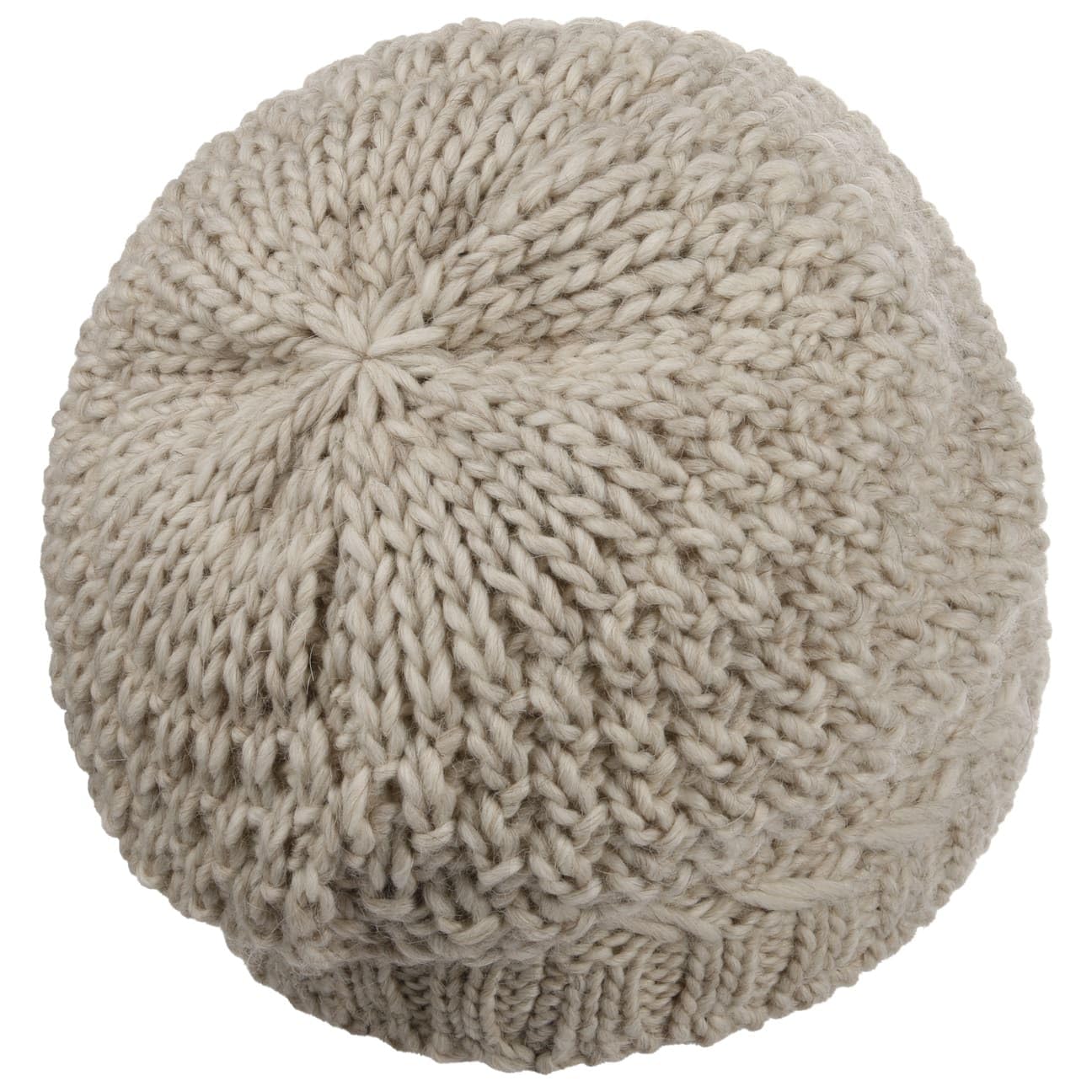 Lierys Pinea Gorro de Punto con Forro de vellón Mujer Hombre con Lana de Alpaca y Lana Virgen Made in Germany Gorro Sobredimensionado Otoño Invierno