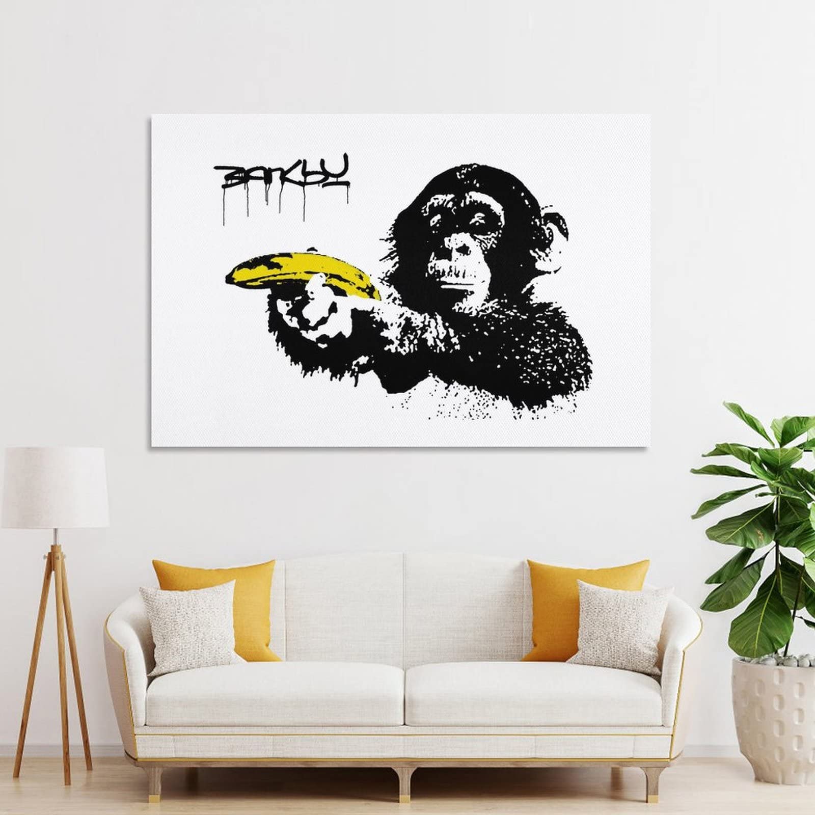 Amazon.co.jp: Banksy バンクシーモンキーウィズバナナ ポスター