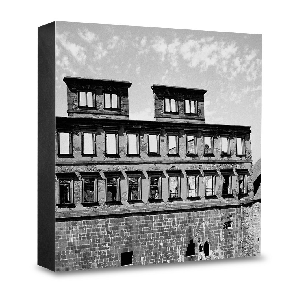 Tableau en bois de qualité HG-HD102 illustration château monochrome