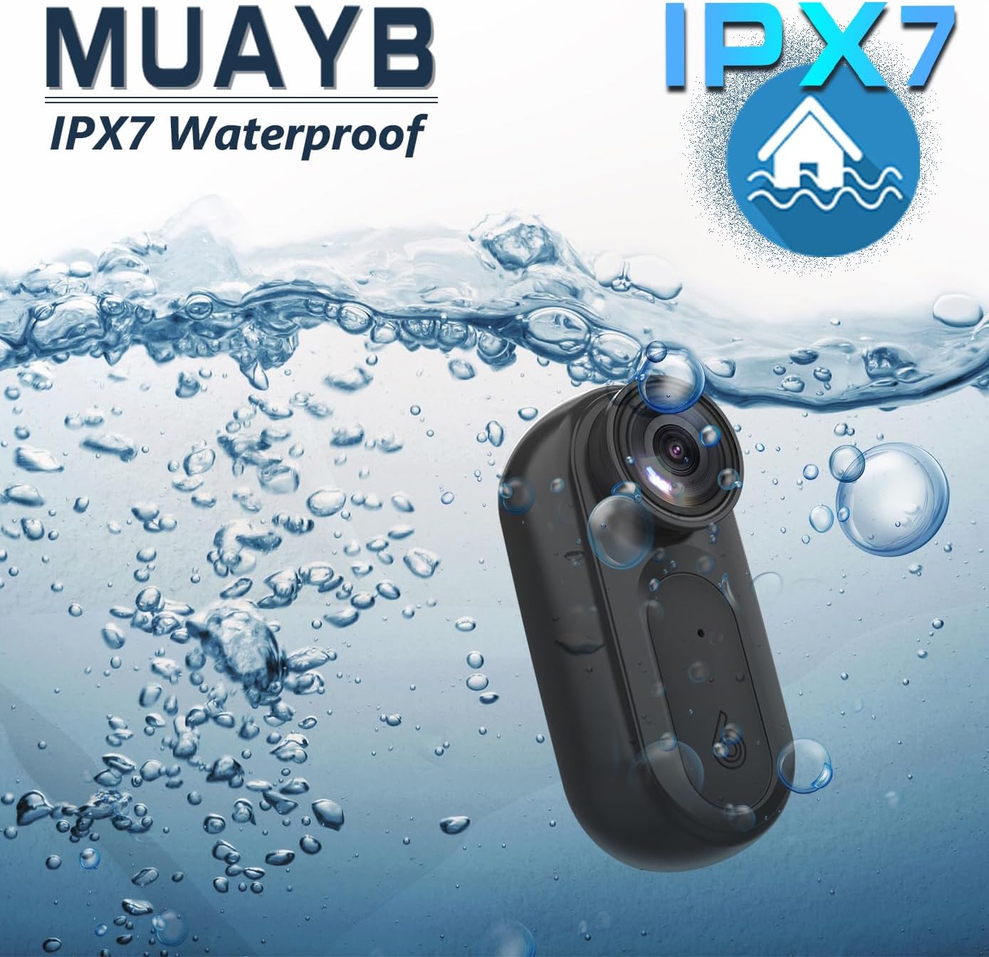 Muayb Mini Body Camera connected to a smartphone via Wi-Fi