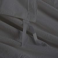 Vista 3 de TEXAS LINEN CO. Funda de edredón 100% algodón egipcio tamaño King extragrande, 600 hilos, juego de 3 piezas, funda de edredón de algodón de fibra