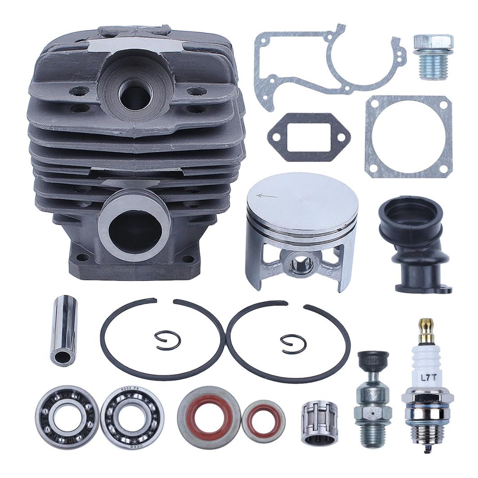 Cilindro de 48 mm Kit de la bujía de la bujía del Sello del pistón for stihl 034 036 ms360 ms340 ms 340 360 Piezas del Motor del Motor de la Motosierra