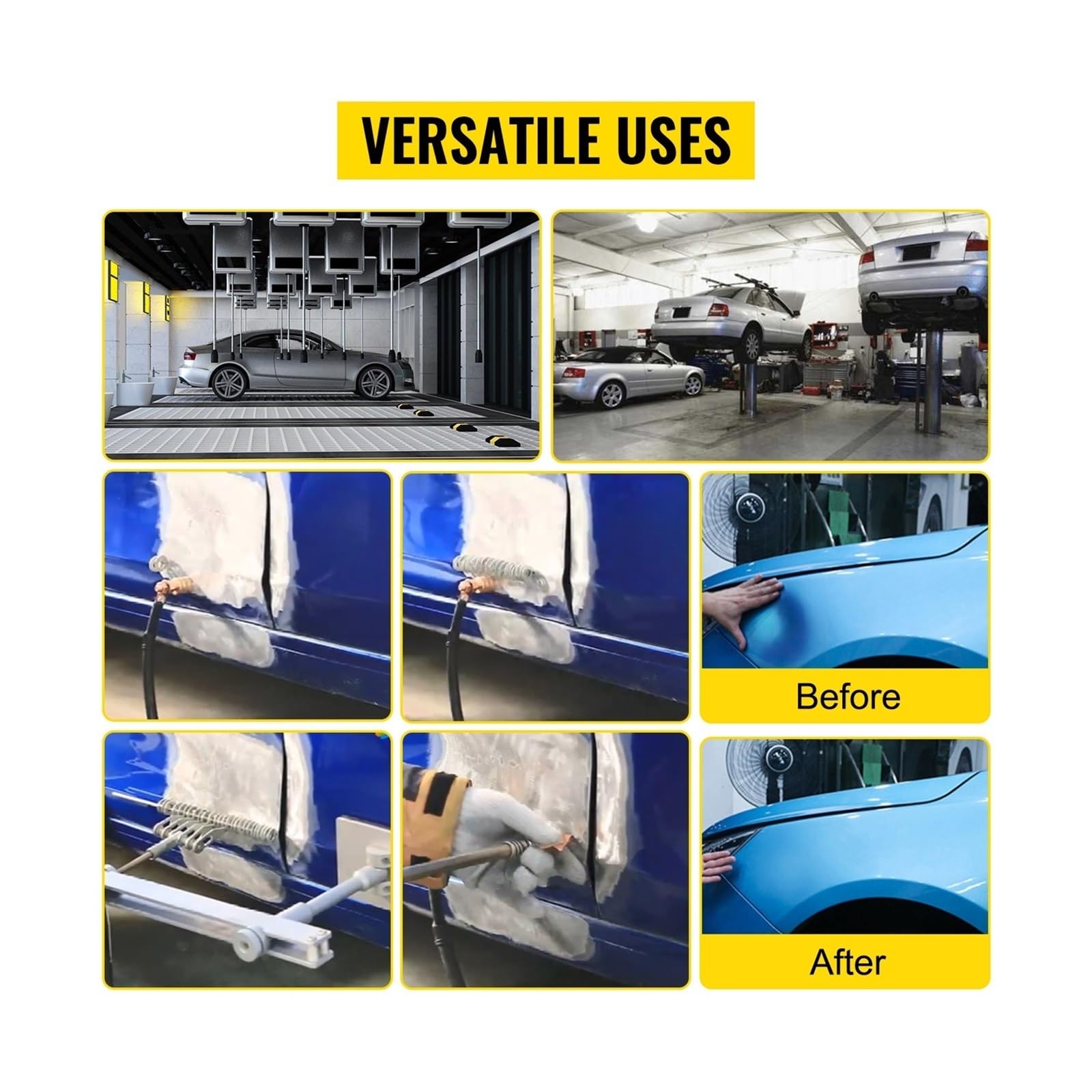 Kit di riparazione ammaccature con saldatrice a punti da 3 kW 220 V, for la a carrozzeria 'auto funzione regolazione del tempo Per uso fai da te