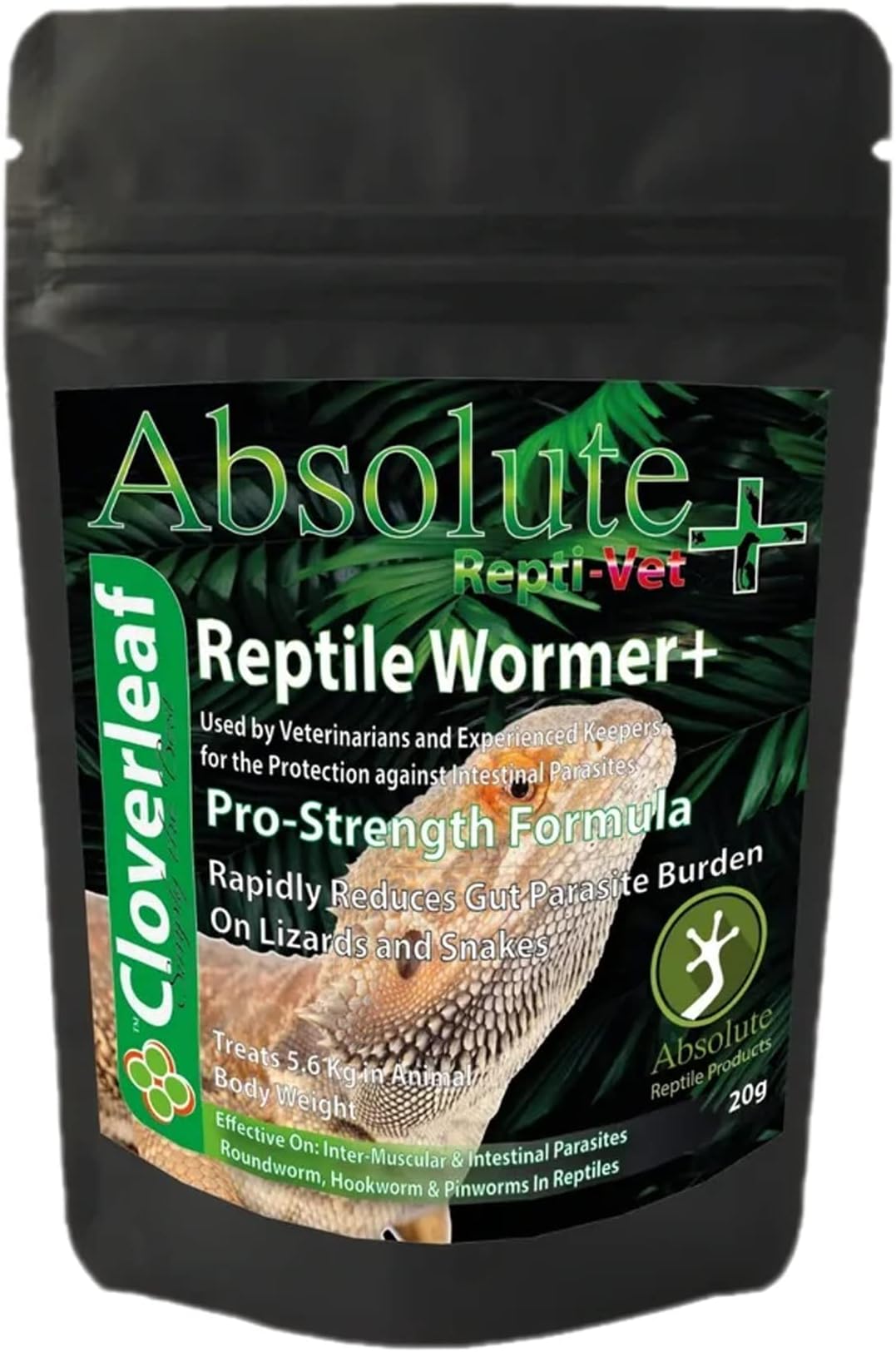 Cloverleaf Absolute+ Reptile Wormer 5g De-Worming