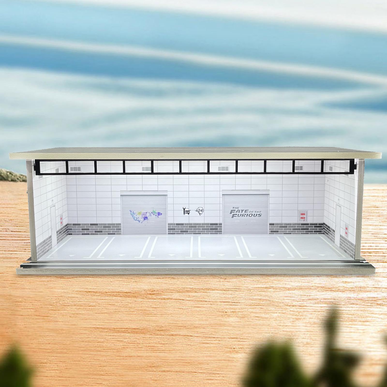Modellauto Vitrine 1/64 Modellauto Sammelvitrine mit LED Beleuchtung Staubschutzabdeckung Ausstellungsbox Diorama Aufbewahrung Aus PVC Acryl F, Style F