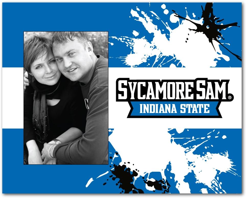 VictoryStore Gift Frame - Indiana State University Picture Frame - Paint Splatter Design