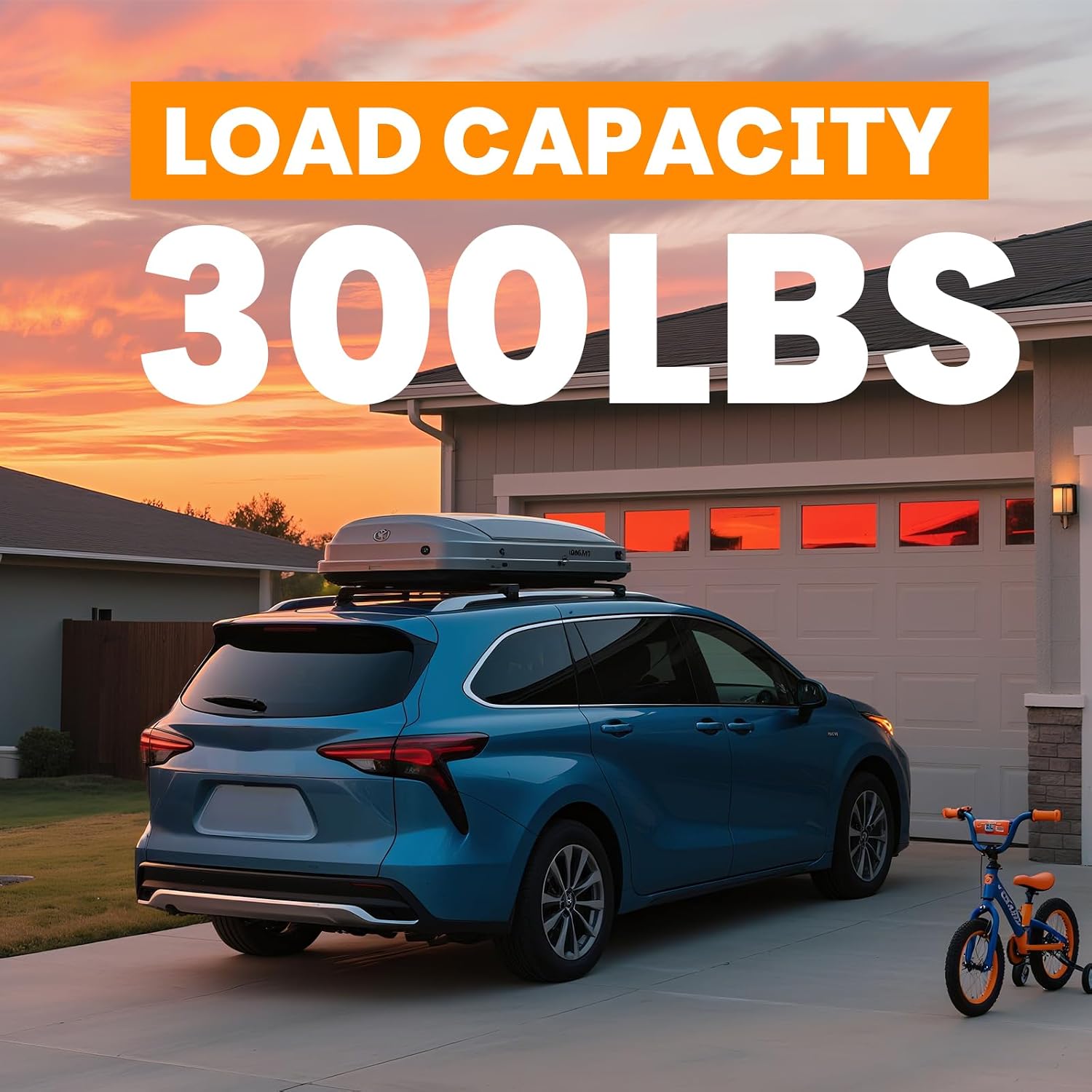 300LBS Roof Rack Cross Bars Compatible with Toyota Sienna 2021-2026 Heavy-Duty Aluminum Crossbars Lockable Roof Rails Rooftop Cargo Basket Carrier Bag Luggage Canoe Kayak Bike